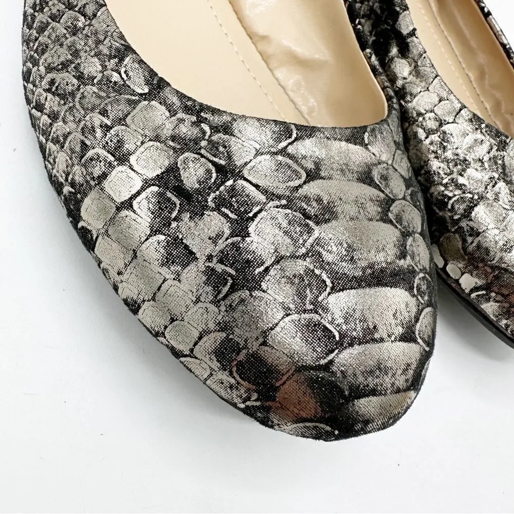 BCBG Paris‎ Magie Metallic Stretch Ballet Flat 8